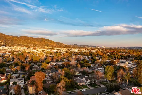 a view of city and mountain