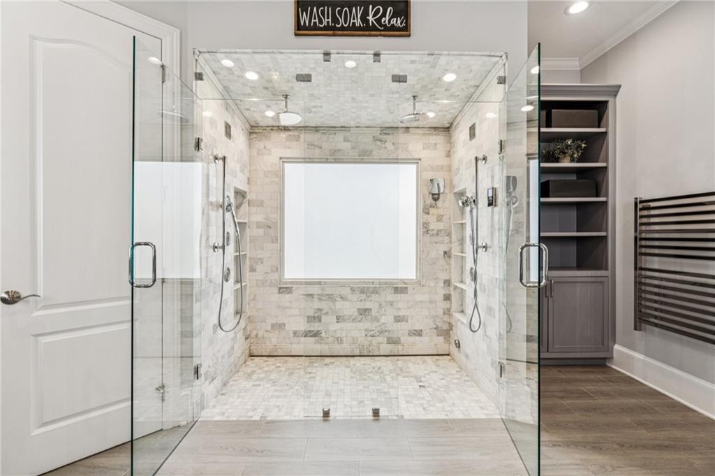 3030 Wills Mill Road Cumming, GA 30041 - Photo 34 of 71 a bathroom with a granite countertop shower