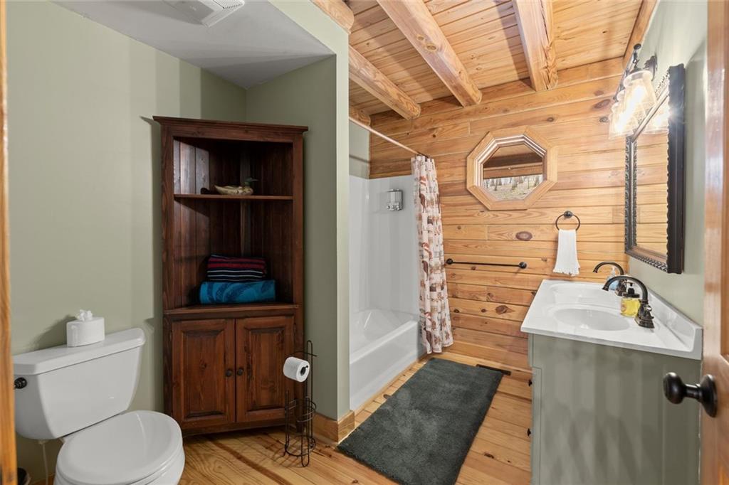 189 Frost Pine Circle Jasper, GA 30143 - Photo 25 of 42 a bathroom with a toilet a sink and mirror