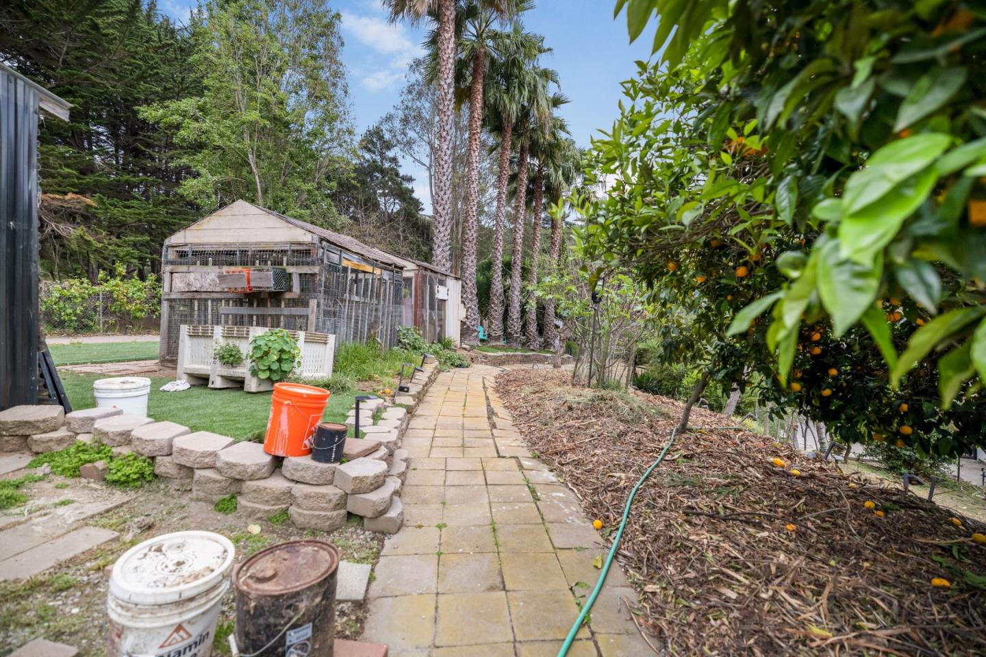 18171 Berta Canyon Road Salinas, CA 93907 - Photo 44 of 44 a view of a patio with table and chairs potted plants