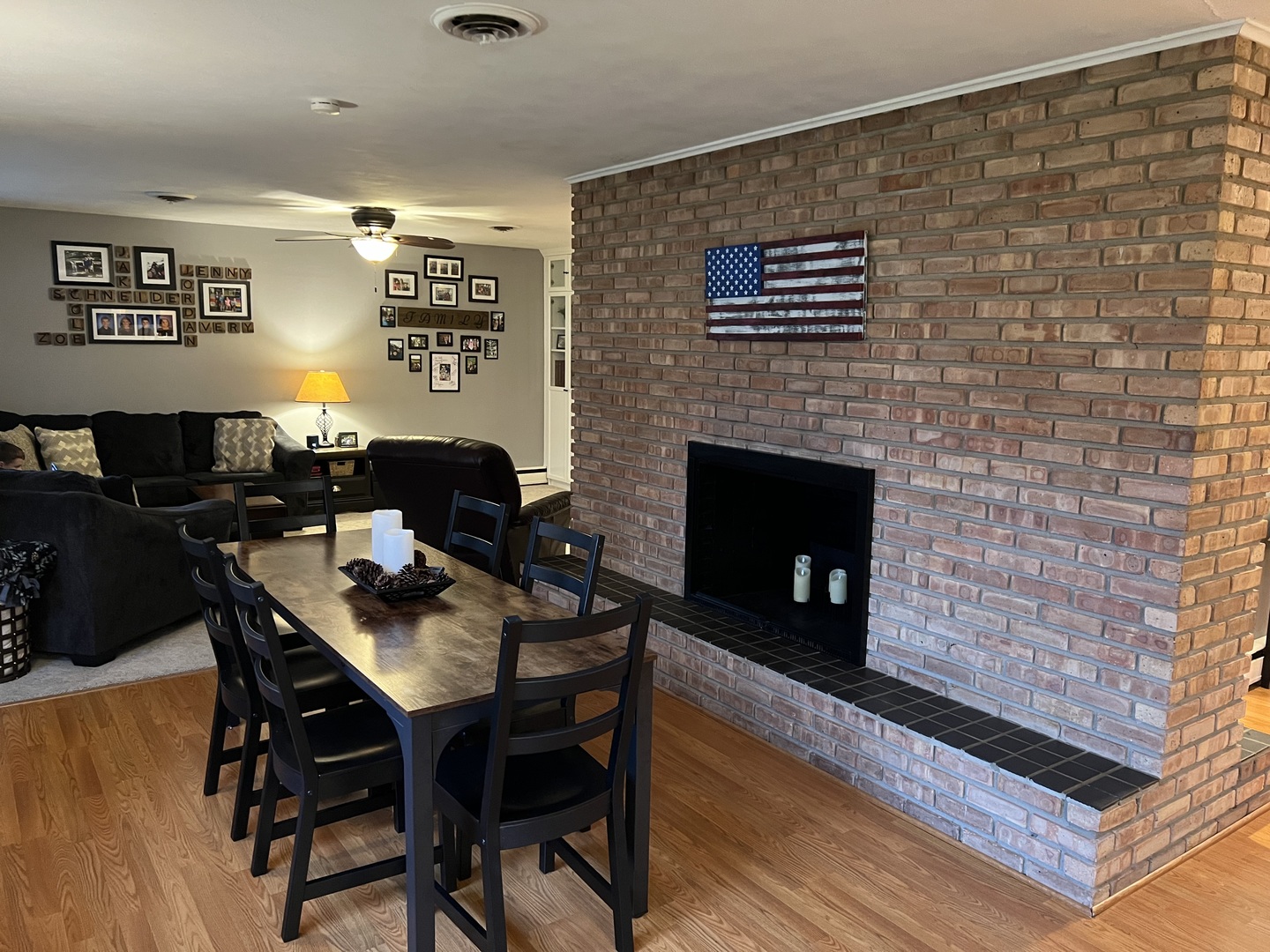 1114 North Main Street Rochelle, IL 61068 - Photo 6 of 21 a living room with furniture and a fireplace