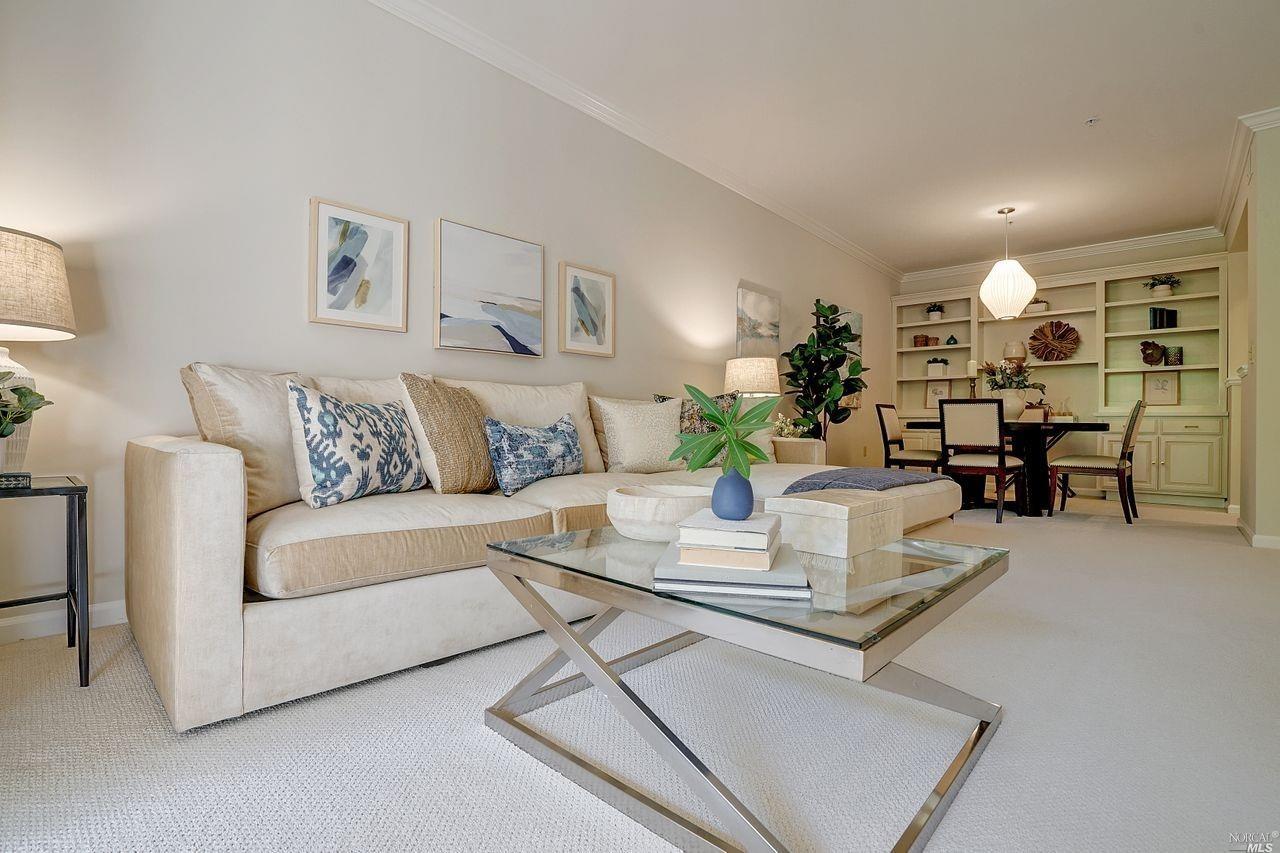 100 Deer Valley Road, Unit 2F San Rafael, CA 94903 - Photo 1 of 1 a living room with furniture and wooden floor