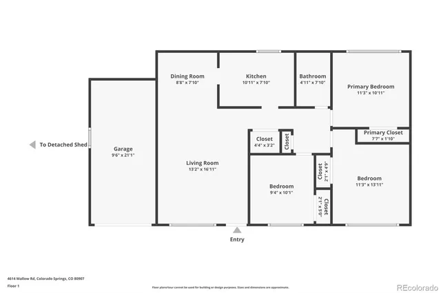 $2,000 | 4614 Mallow Road, Colorado Springs, CO 80907