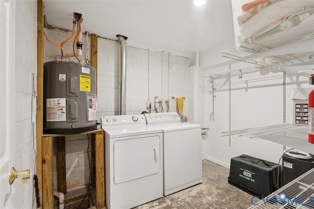 421 Scotland Street, Unit 3 Williamsburg, VA 23185 - Photo 23 of 26 a utility room with dryer and washer