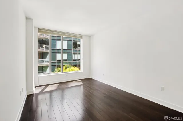 an empty room with window