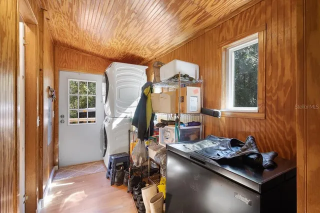 a room with furniture and window