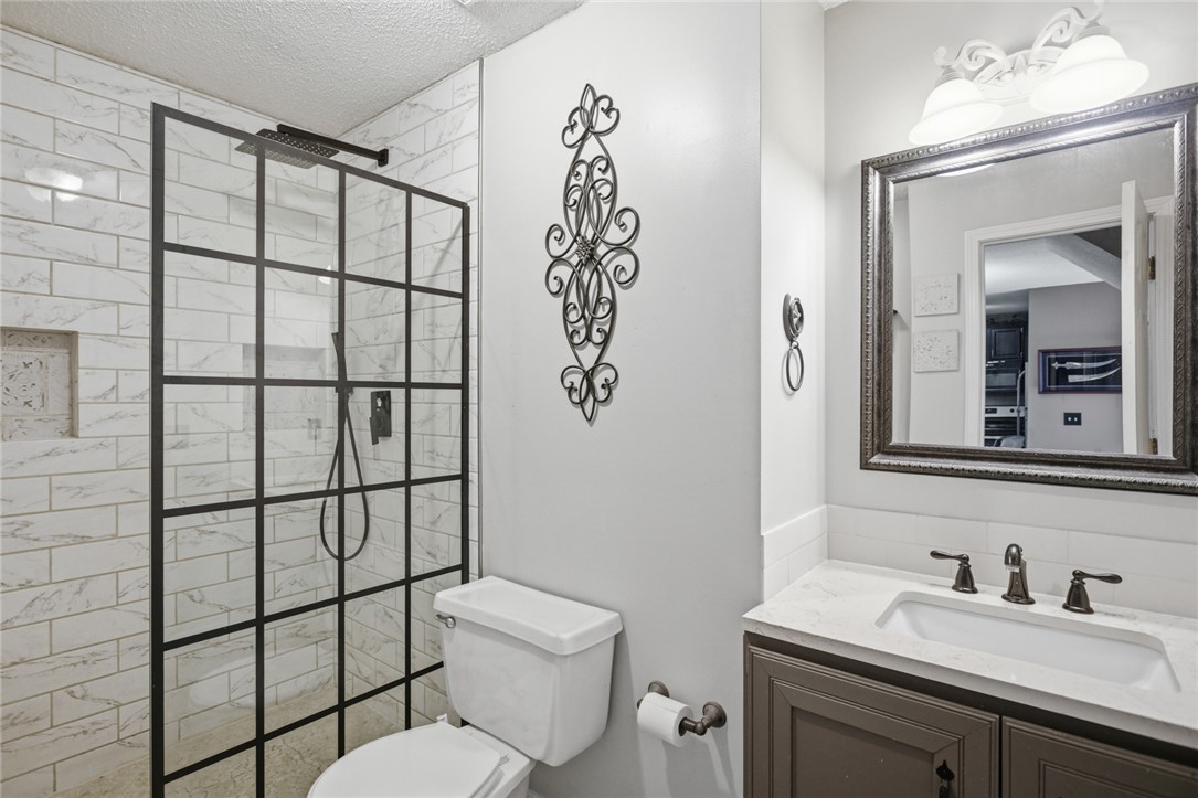 100 Henry Court Central, SC 29630 - Photo 27 of 39 This sleek bathroom features a modern shower, providing a refreshing and comfortable space.