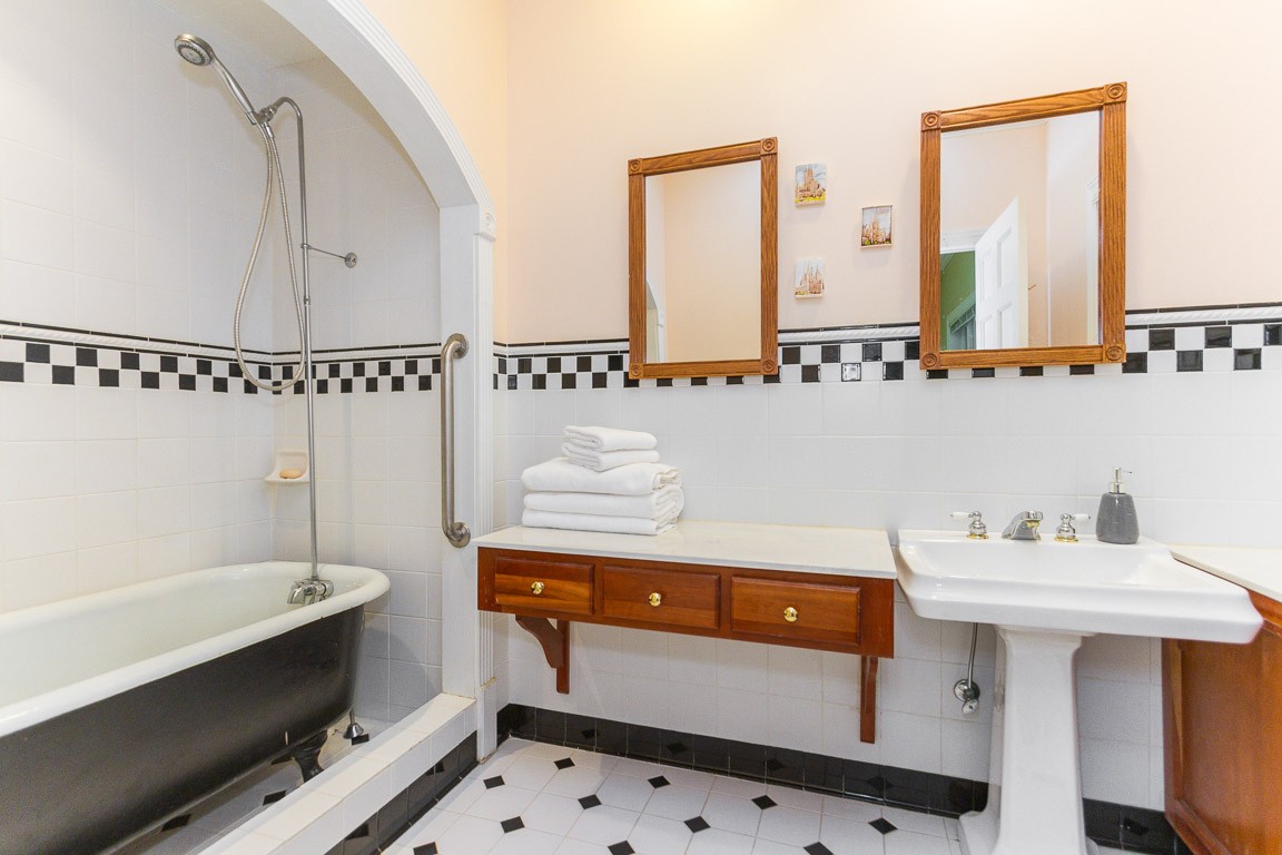 1033 Eva Lake Road Sewanee, TN 37375 - Photo 23 of 49 a bathroom with a sink and a mirror