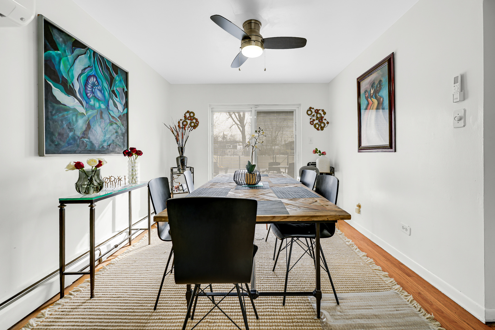 2931 Willow Road Homewood, IL 60430 - Photo 7 of 21 a view of a dining room with furniture wooden floor and a chandelier