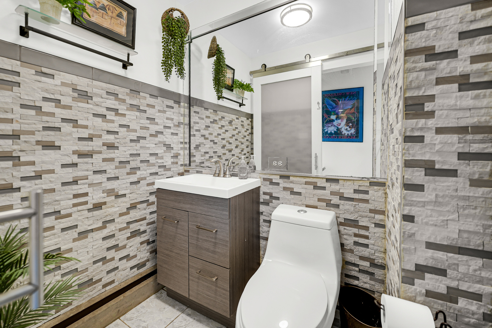 2931 Willow Road Homewood, IL 60430 - Photo 9 of 21 a bathroom with a toilet and a sink