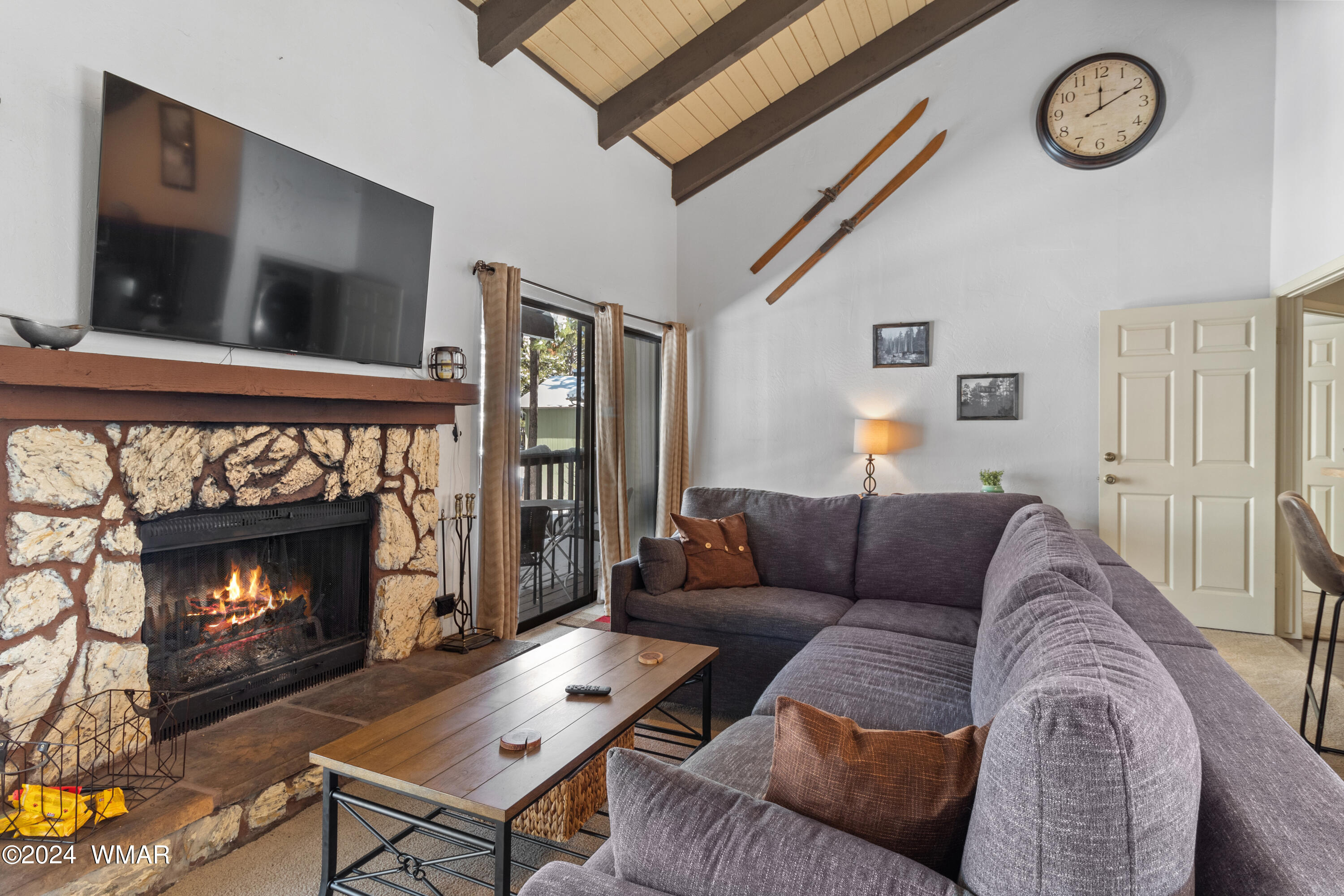 4539 Resort Loop, Unit 9A Pinetop, AZ 85935 - Photo 12 of 25 Fireplace in Family Room