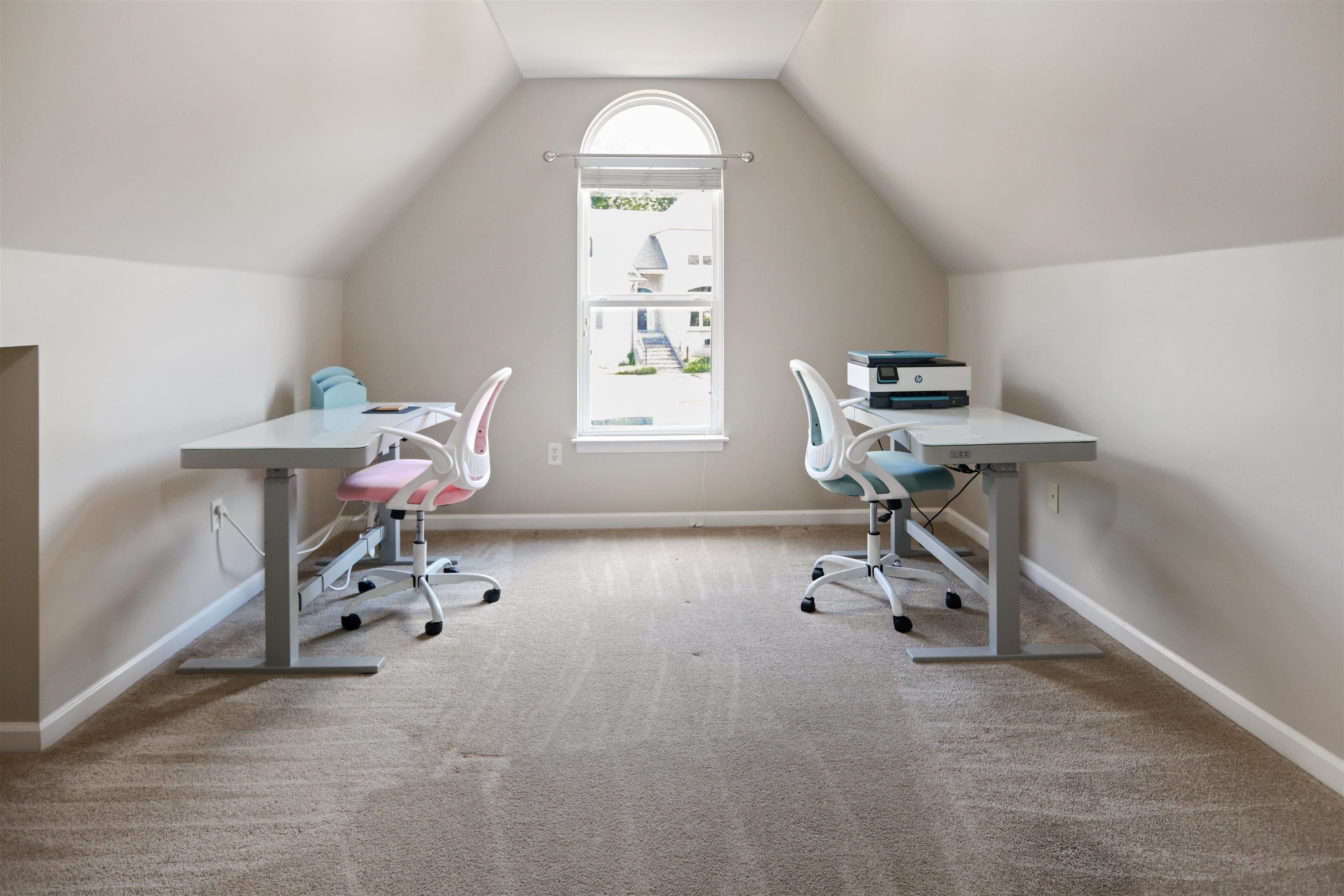4271 Bay Bridge Road Lakeland, TN 38002 - Photo 24 of 37 Carpeted home office with lofted ceiling and baseboards