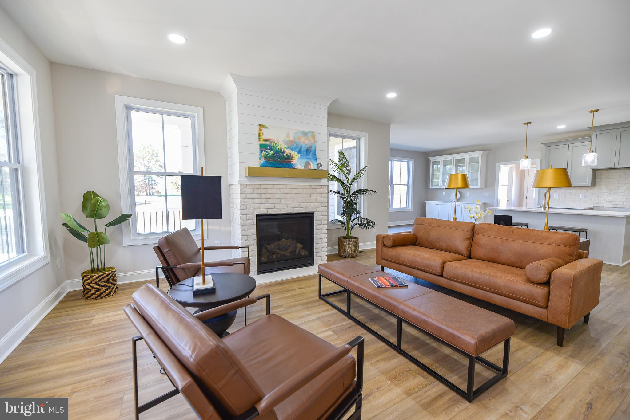 32667 Back Nine Way, Unit 3857 Long Neck, DE 19966 - Photo 13 of 74 a living room with furniture a fireplace a lamp and a window