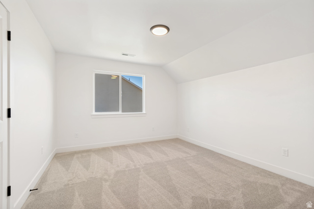 1351 Maple Circle Santaquin, UT 84655 - Photo 26 of 42 Carpeted room featuring a single window, white walls, and a ceiling-mounted light fixture