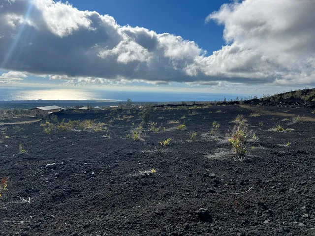 a view of an ocean beach