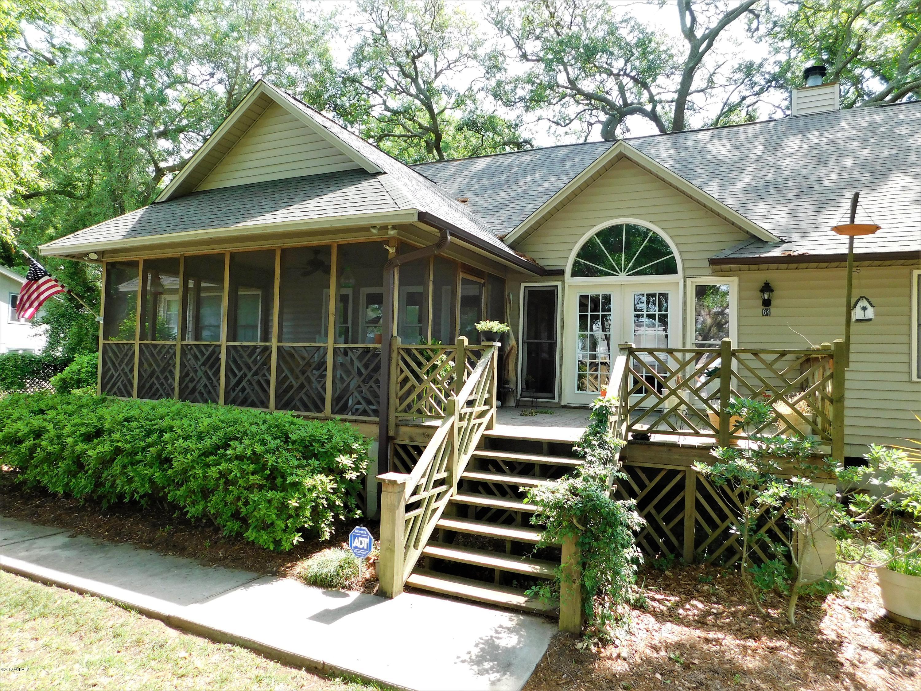 84 Bay Point Road St. Helena Island, SC 29920 - Photo 16 of 45 Front Deck & Screened Porch