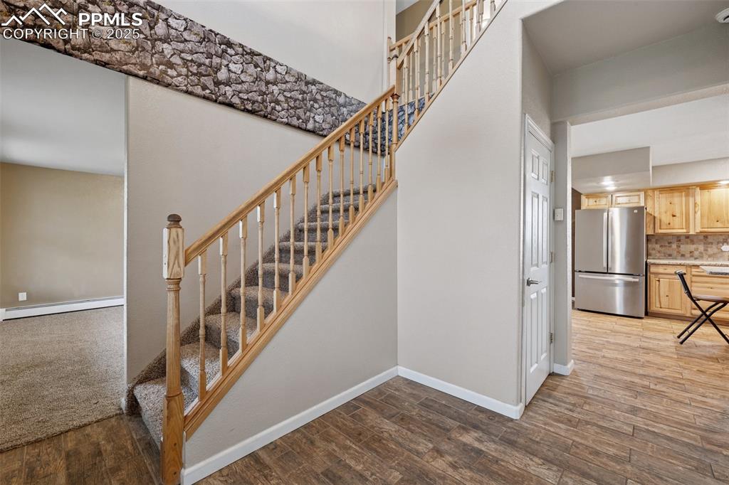 13490 Halleluiah Trail Elbert, CO 80106 - Photo 28 of 38 a view of entryway and hall with wooden floor