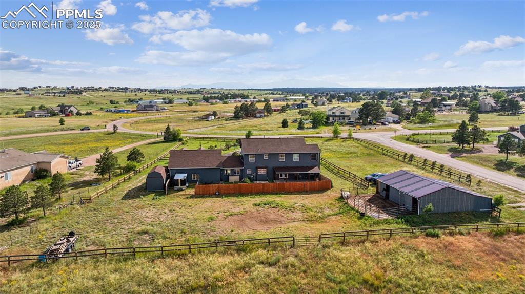13490 Halleluiah Trail Elbert, CO 80106 - Photo 37 of 38 a view of swimming pool with outdoor seating and city view