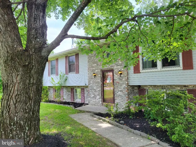 a view of a house with a yard and plants