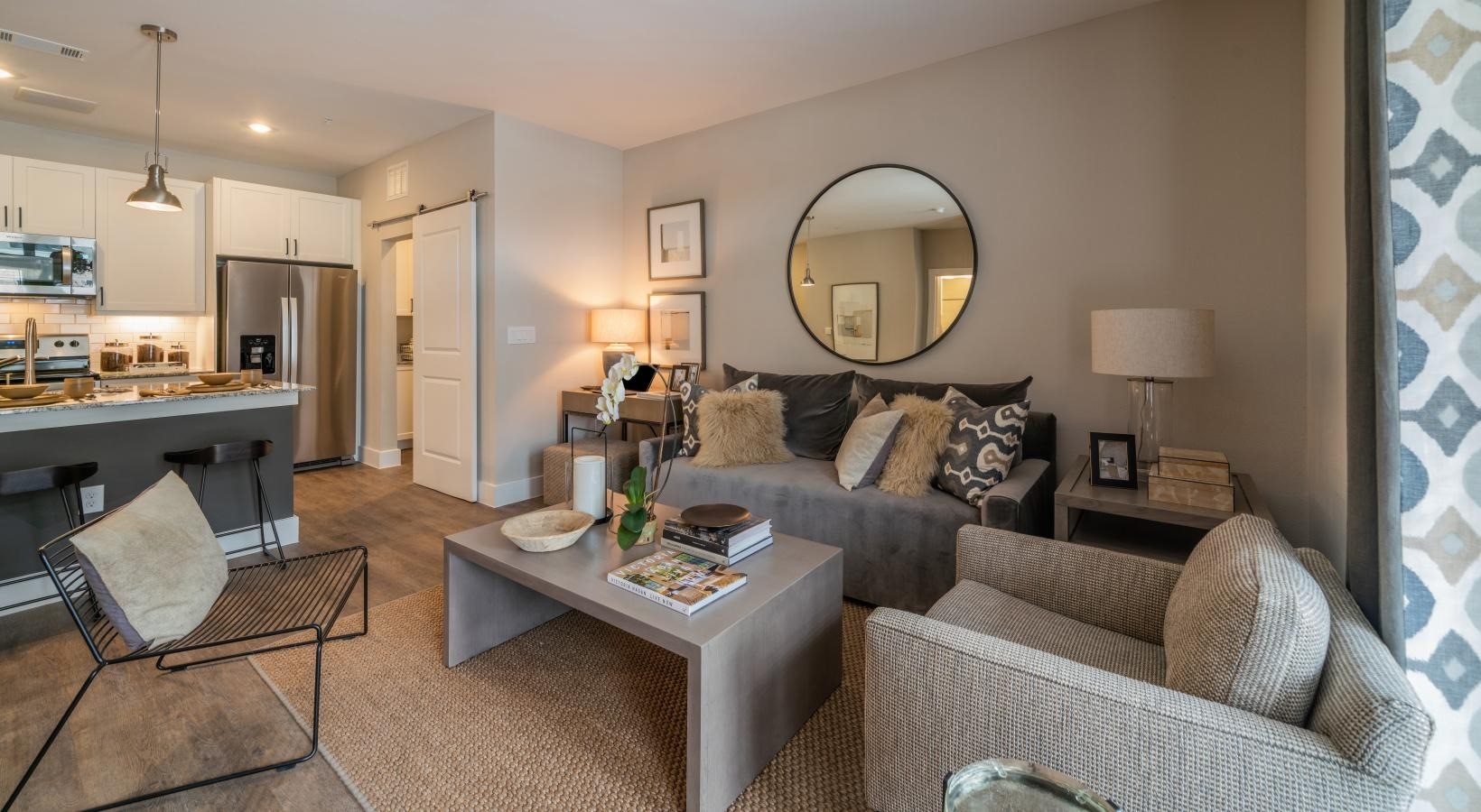 4647 Harvest Corner Drive, Unit 1114 Richmond, TX 77406 - Photo 2 of 34 a living room with furniture and a large window