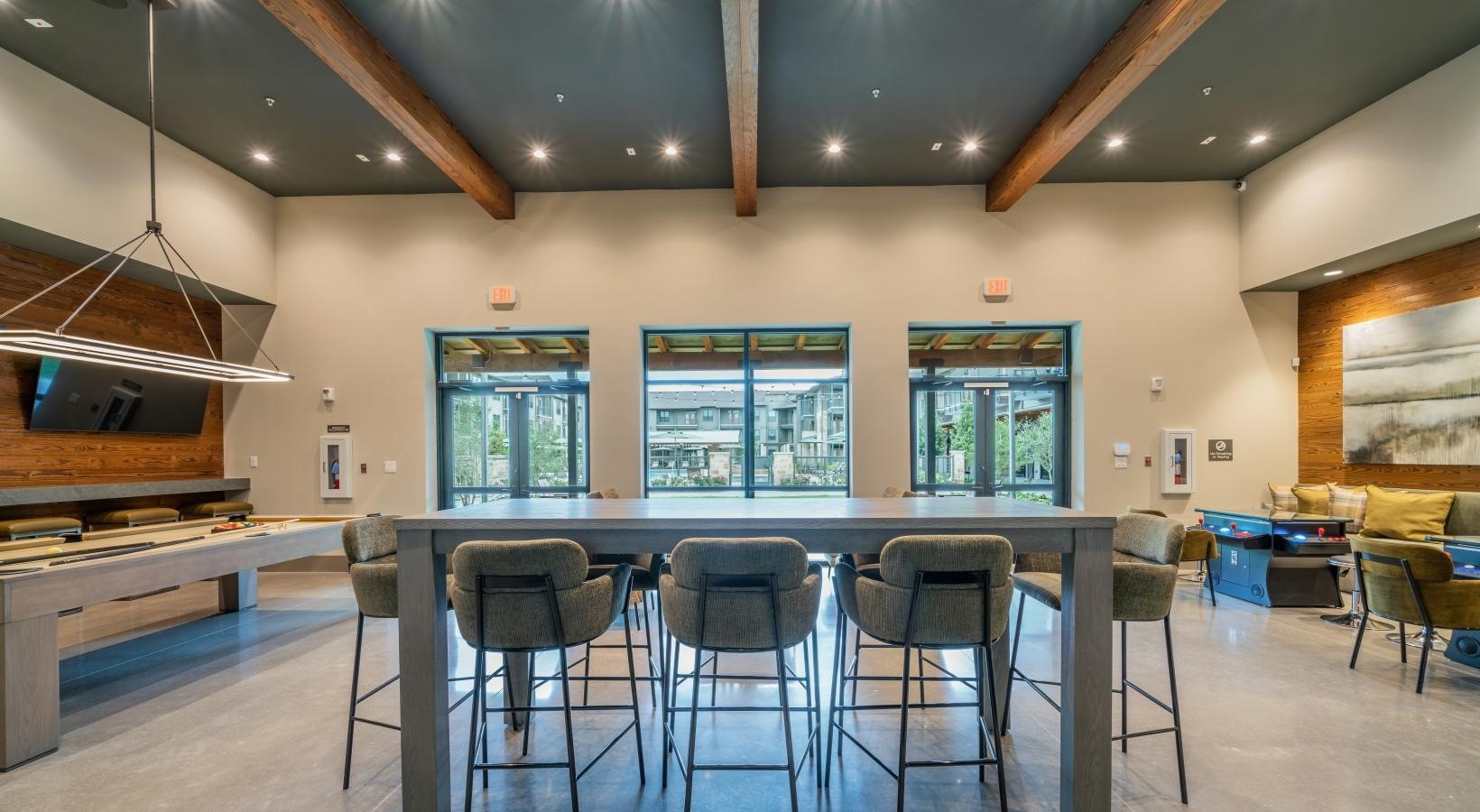 4647 Harvest Corner Drive, Unit 1114 Richmond, TX 77406 - Photo 26 of 34 a view of a dining room with furniture window and outside view