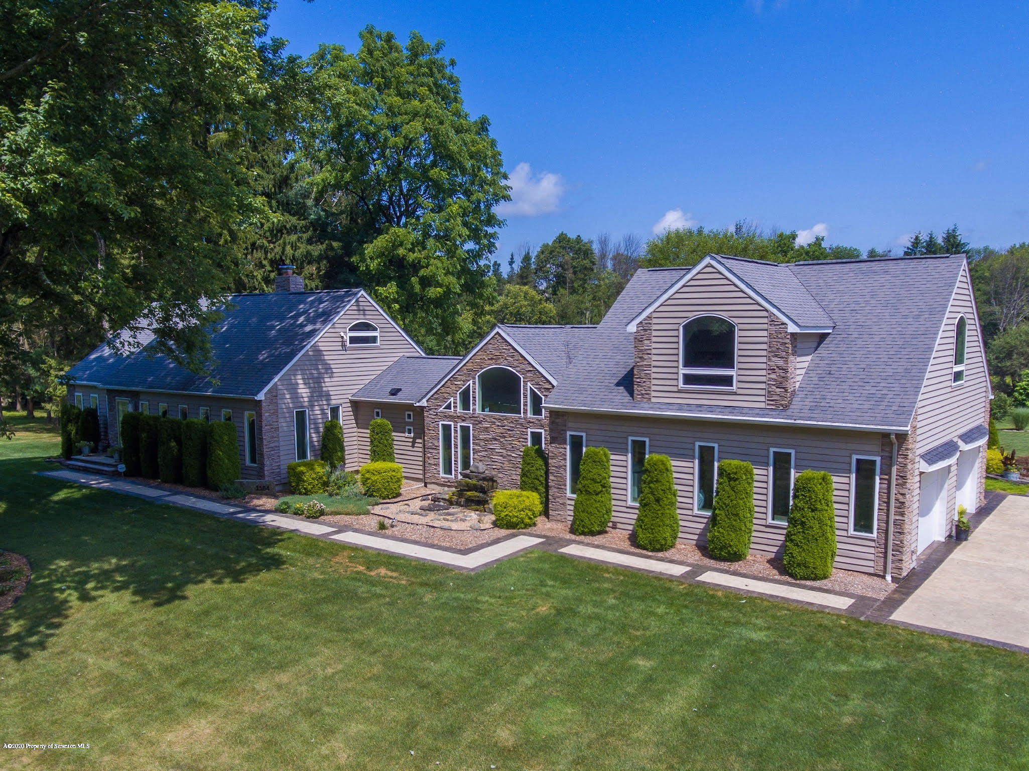 1164 Old Trail Road Clarks Summit, PA 18411 - Photo 1 of 36 drone view - front