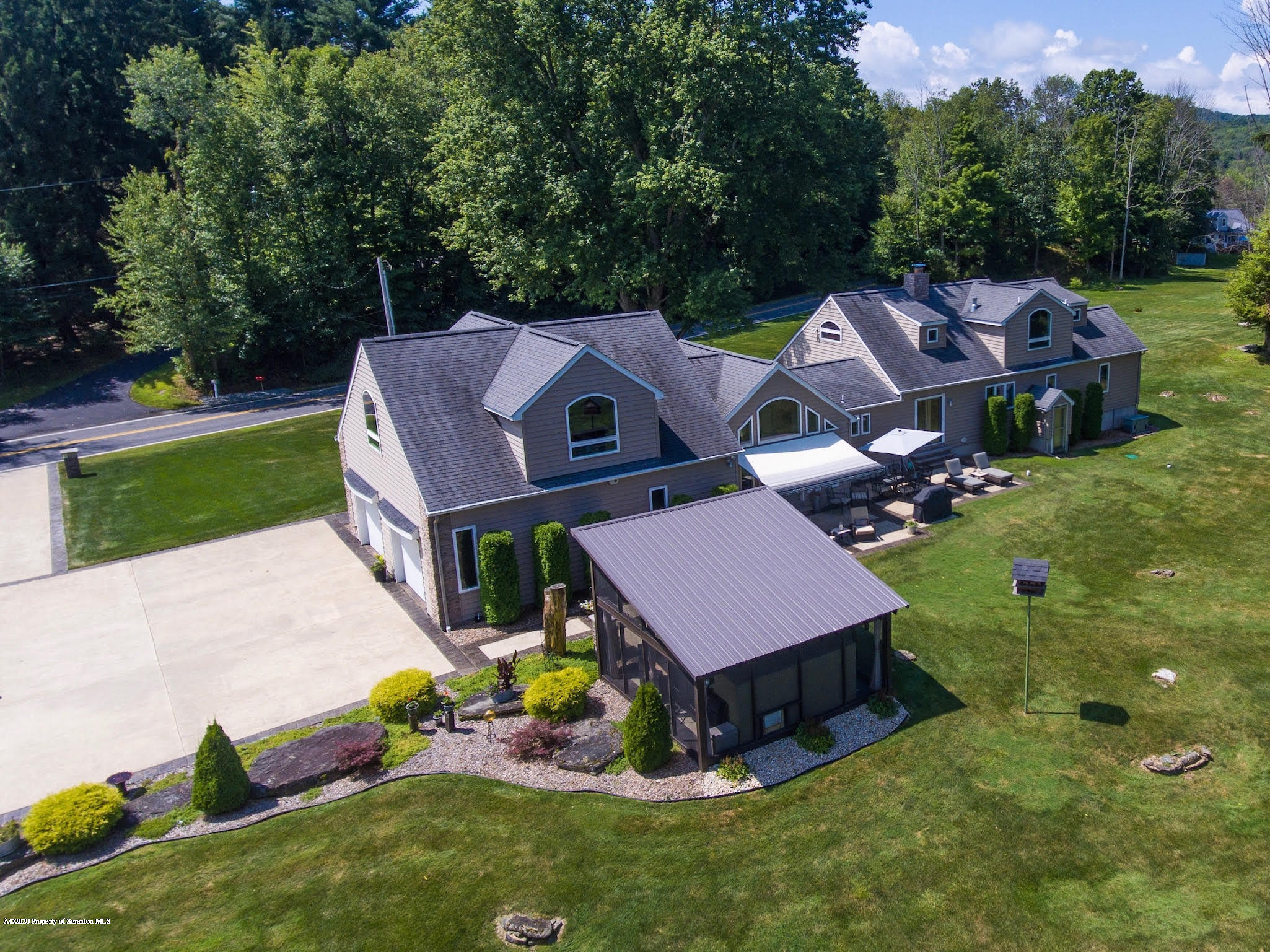 1164 Old Trail Road Clarks Summit, PA 18411 - Photo 33 of 36 drone view - back