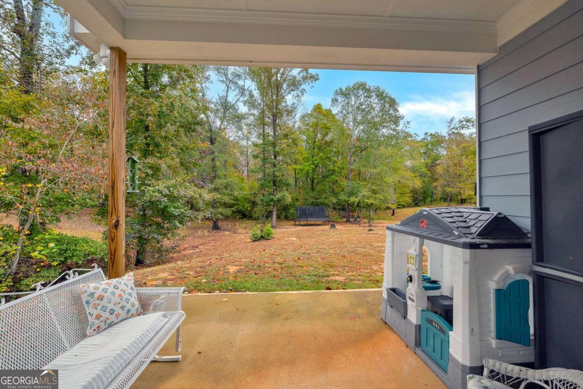 153 North Point Circle Hartwell, GA 30643 - Photo 48 of 60 a view of a porch with furniture and a yard