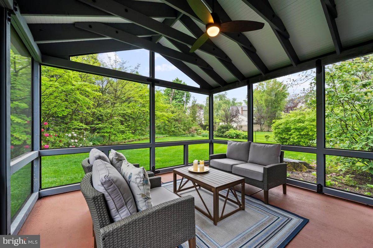 13 Easthill Drive Doylestown, PA 18901 - Photo 25 of 49 PORCH WITH CEILING FAN AND RAISED CEILING