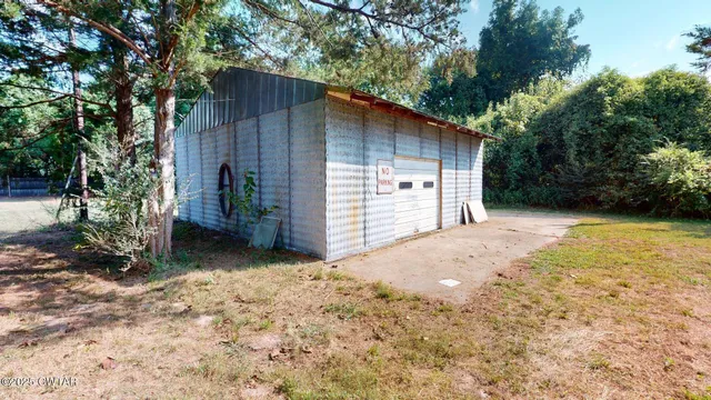 a backyard of a house