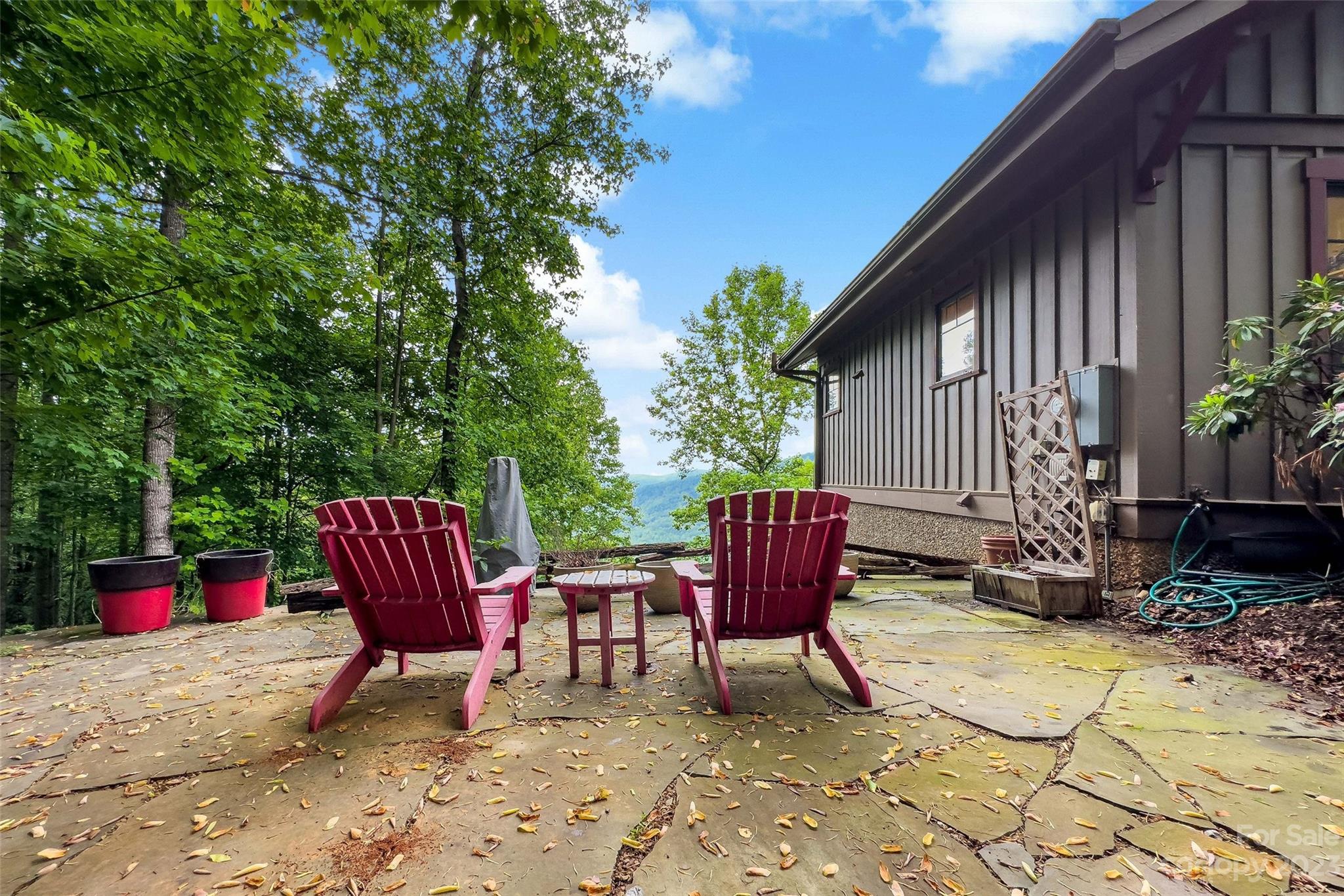 610 Creston Drive Black Mountain, NC 28711 - Photo 6 of 47 a backyard of a house with seating space