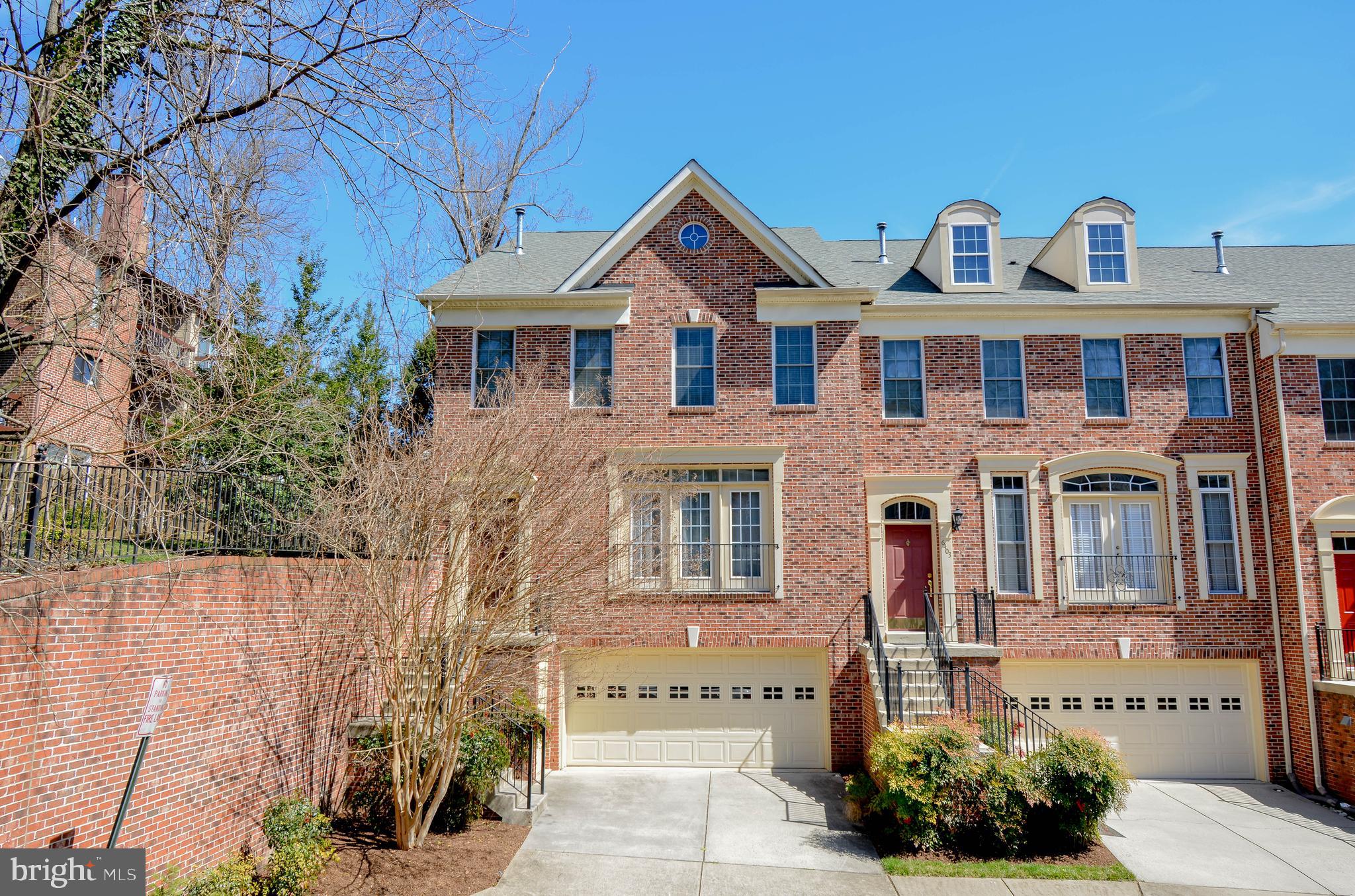 6401 Velliety Lane Springfield, VA 22152 - Photo 1 of 38 Luxury brick front end town home