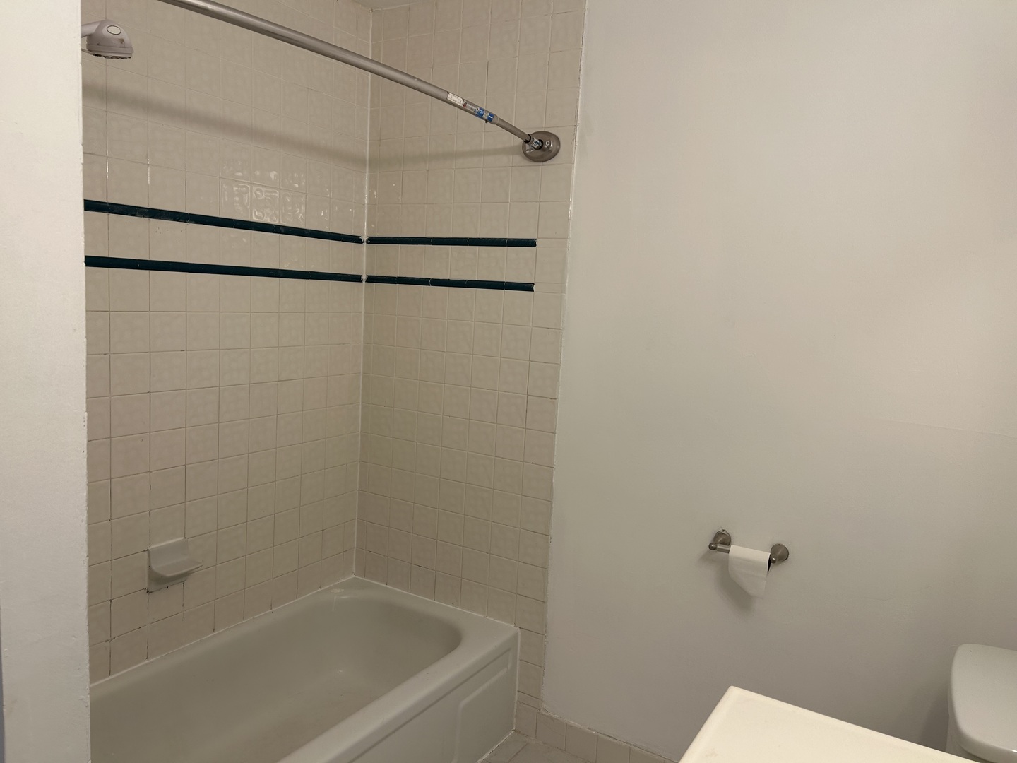 242 George Street, Unit B Bensenville, IL 60106 - Photo 7 of 11 a bathroom with a shower and a toilet