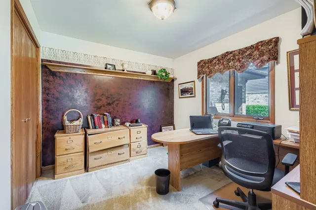 a room with furniture and window