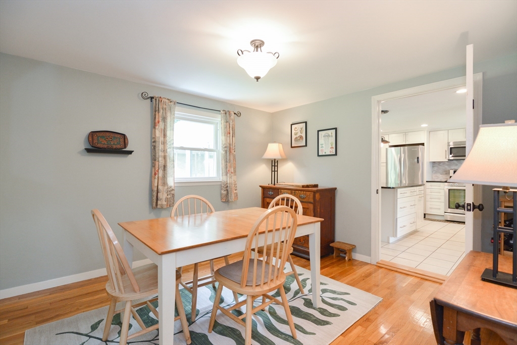 48 Smiths Lane Kingston, MA 02364 - Photo 22 of 38 a dining room with furniture and wooden floor