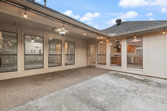 a view of an entrance door of the building