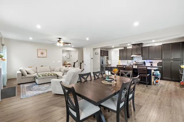 a kitchen with granite countertop a sink and stove