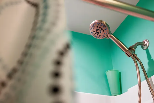 a close view of light fixtures and a window