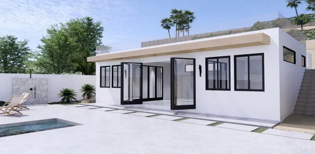 a front view of a house