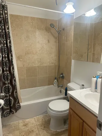a bathroom with a sink a toilet and a bathtub