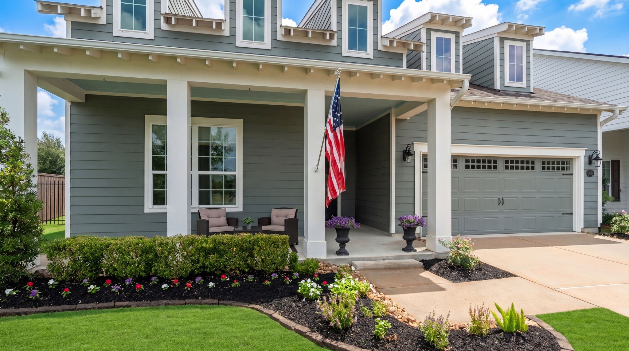 2206 Rope Maker Road Conroe, TX 77384 - Photo 3 of 42 Inviting covered front porch perfect for morning coffee, relaxing evenings, or welcoming guests.