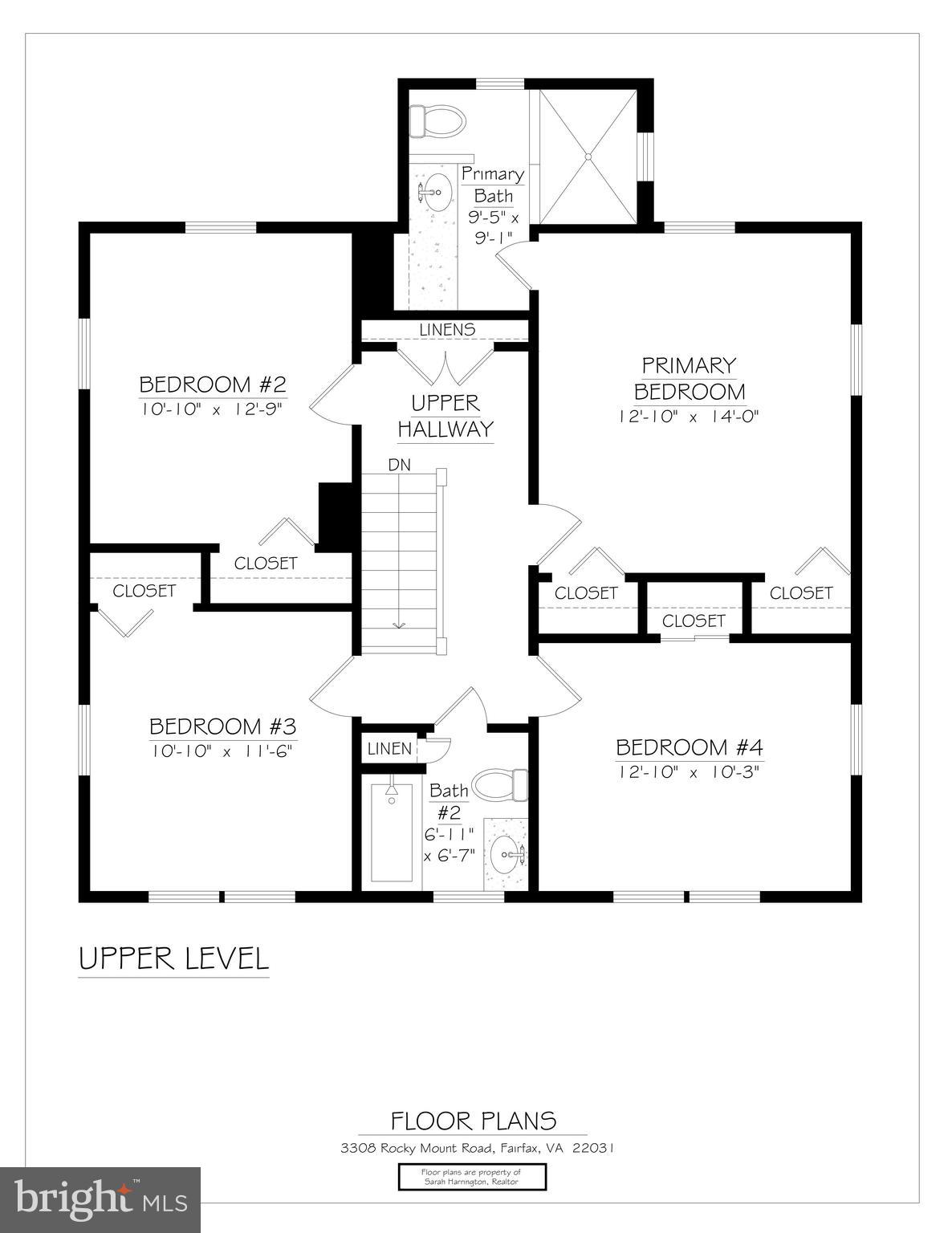 3308 Rocky Mt Road Fairfax, VA 22031 - Photo 63 of 65 Floor Plan - Upper Level