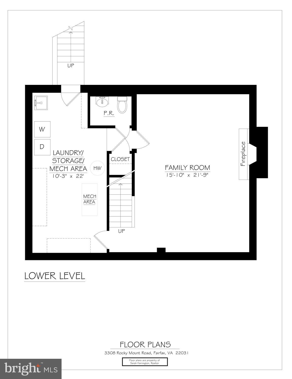 3308 Rocky Mt Road Fairfax, VA 22031 - Photo 64 of 65 Floor Plan - Lower Level