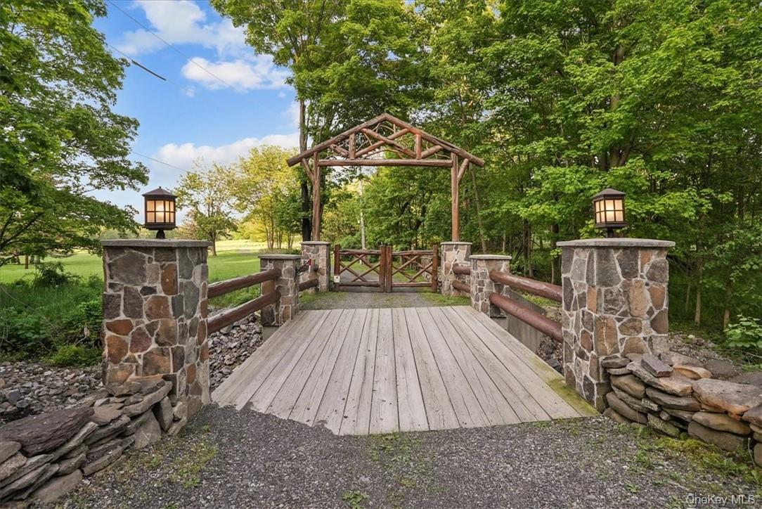 101 Mountain Lodge Road Washingtonville, NY 10992 - Photo 2 of 26 Custom, newly rebuilt private bridge with gate