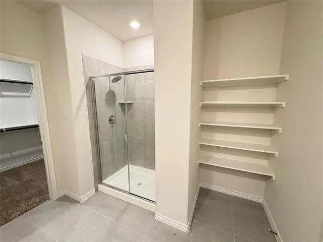 a view of a walk in closet