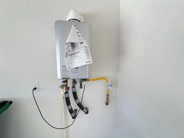 a view of water heater room