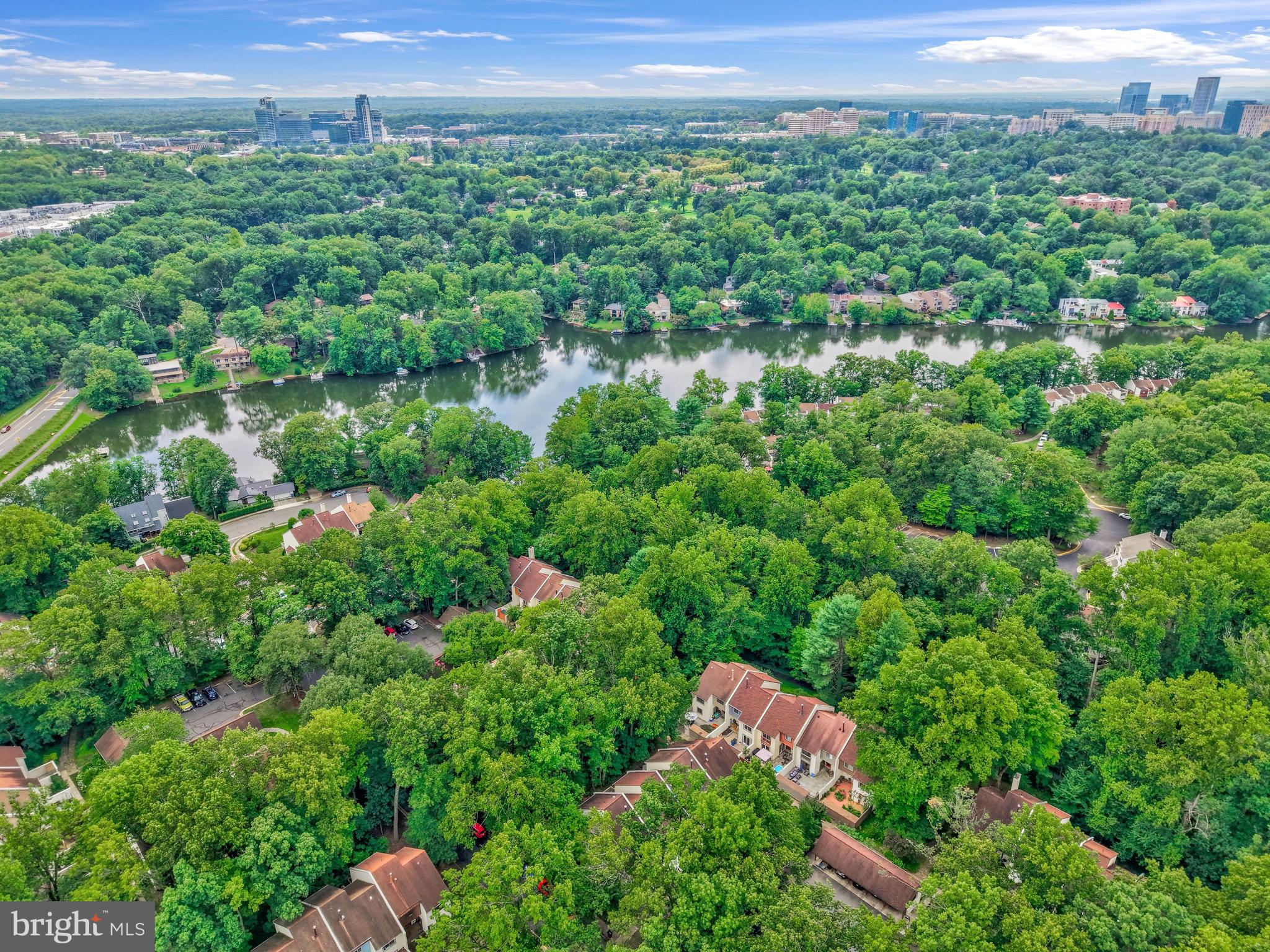 1591 Inlet Court Reston, VA 20190 - Photo 61 of 67 Aerial view of Inlet Cluster and Lake Anne.