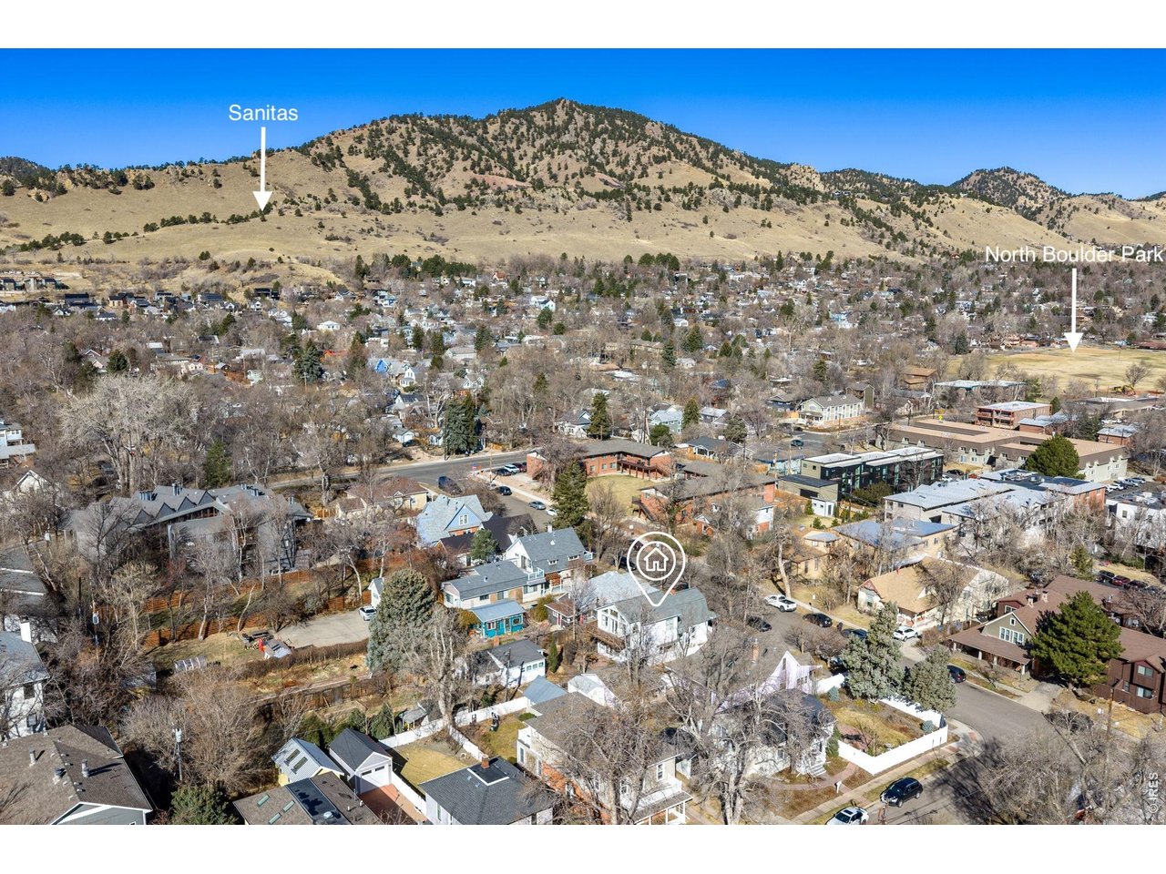 1020 Portland Place Boulder, CO 80304 - Photo 35 of 43 5 minute walk to North Boulder Park and 12 minute walk to Dakota Ridge Trailhead (Mount Sanitas)