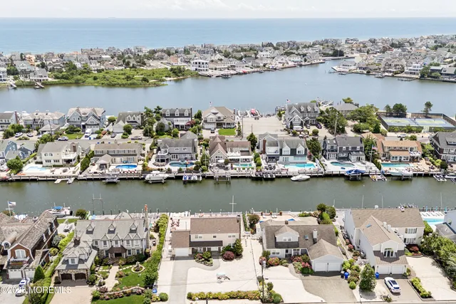 a view of a city and ocean view