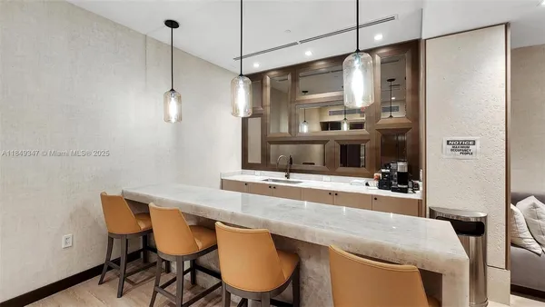 a view of a room with a bathroom